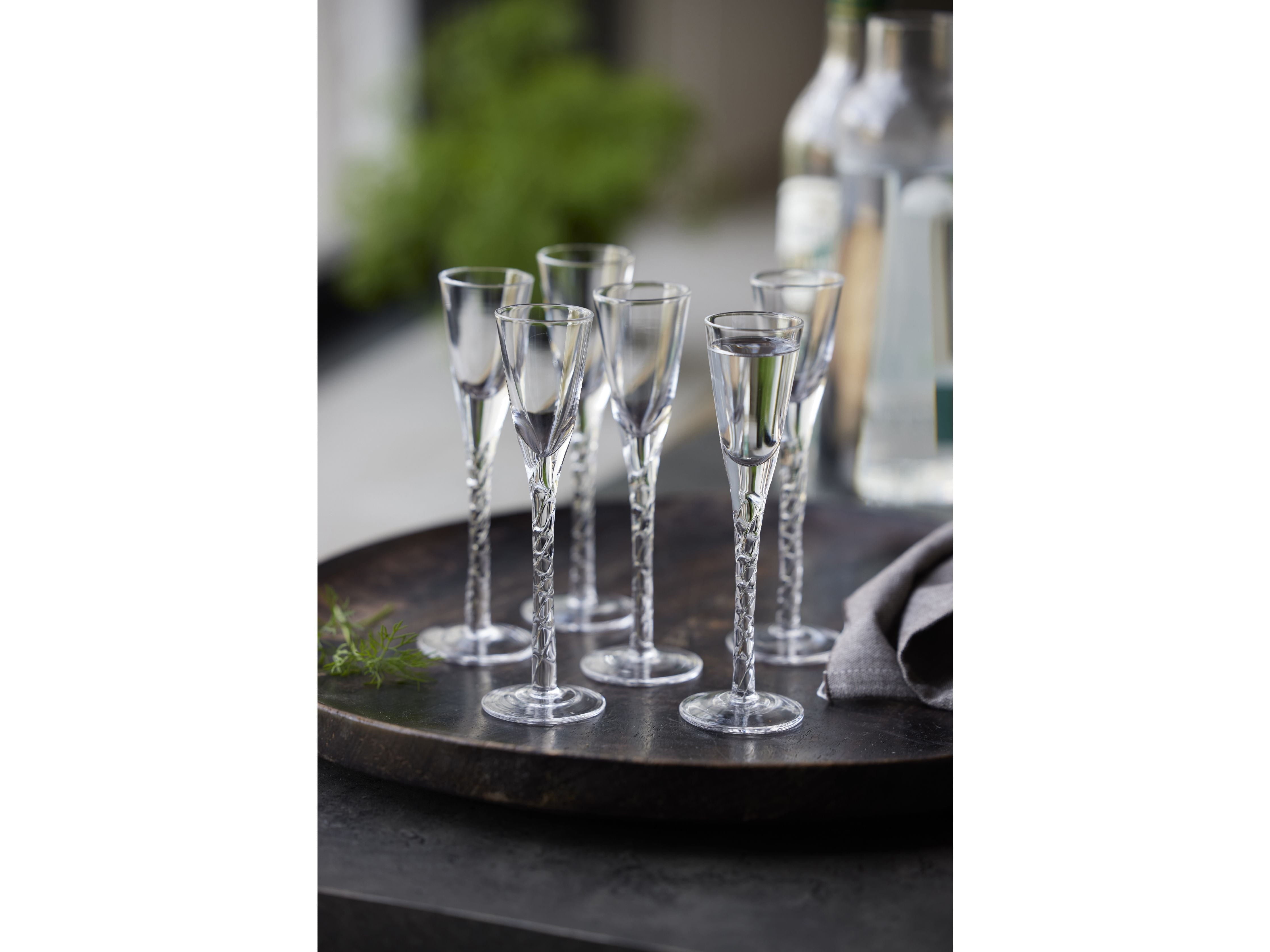 Lyngby Glas Paris Snap Glass Set Of 6, Clear
