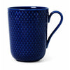 Lyngby Porcelæn Rhombe Color Mug With Handle, Dark Blue