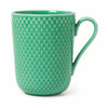 Lyngby Porcelæn Rhombe Color Mug With Handle, Green