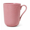 Lyngby Porcelæn Rhombe Color Mug With Handle, Pink