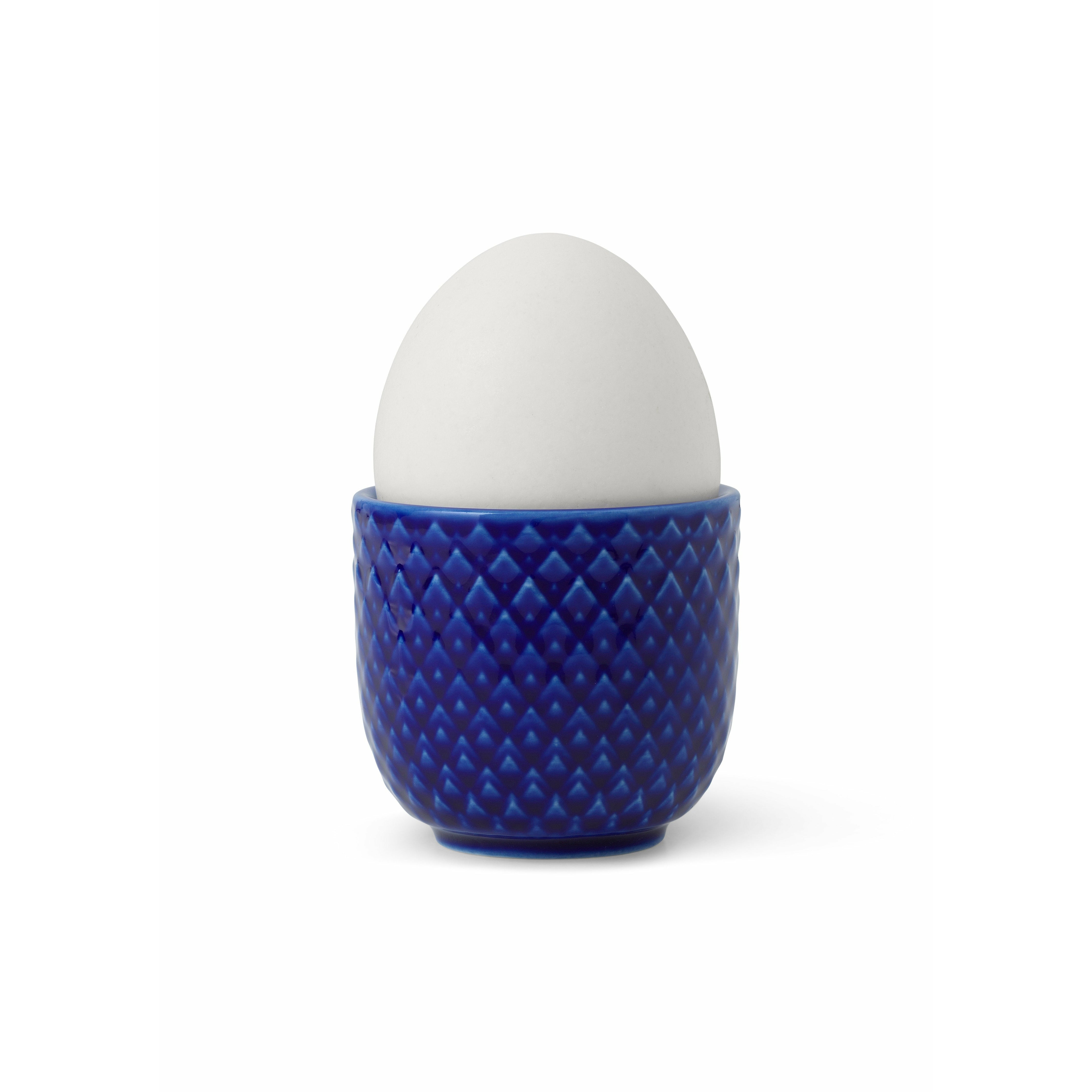 Lyngby Porcelæn Rhombe Color Egg Cup ø5 Cm, Dark Blue