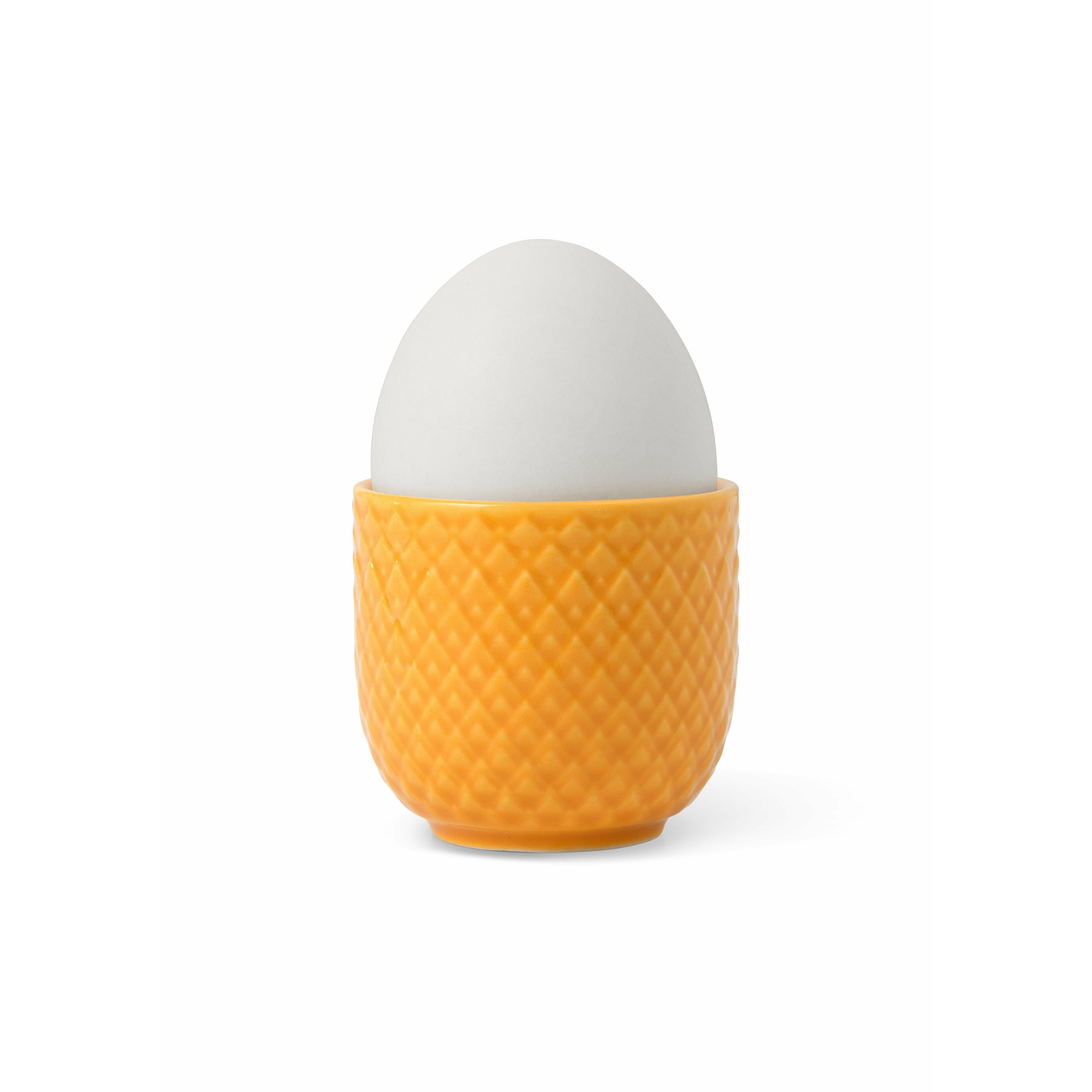 Lyngby Porcelæn Rhombe Color Egg Cup ø5 Cm, Yellow