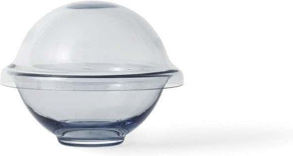 Lyngby Rhombe Chapeau Bowl With Lid, Blue, Small