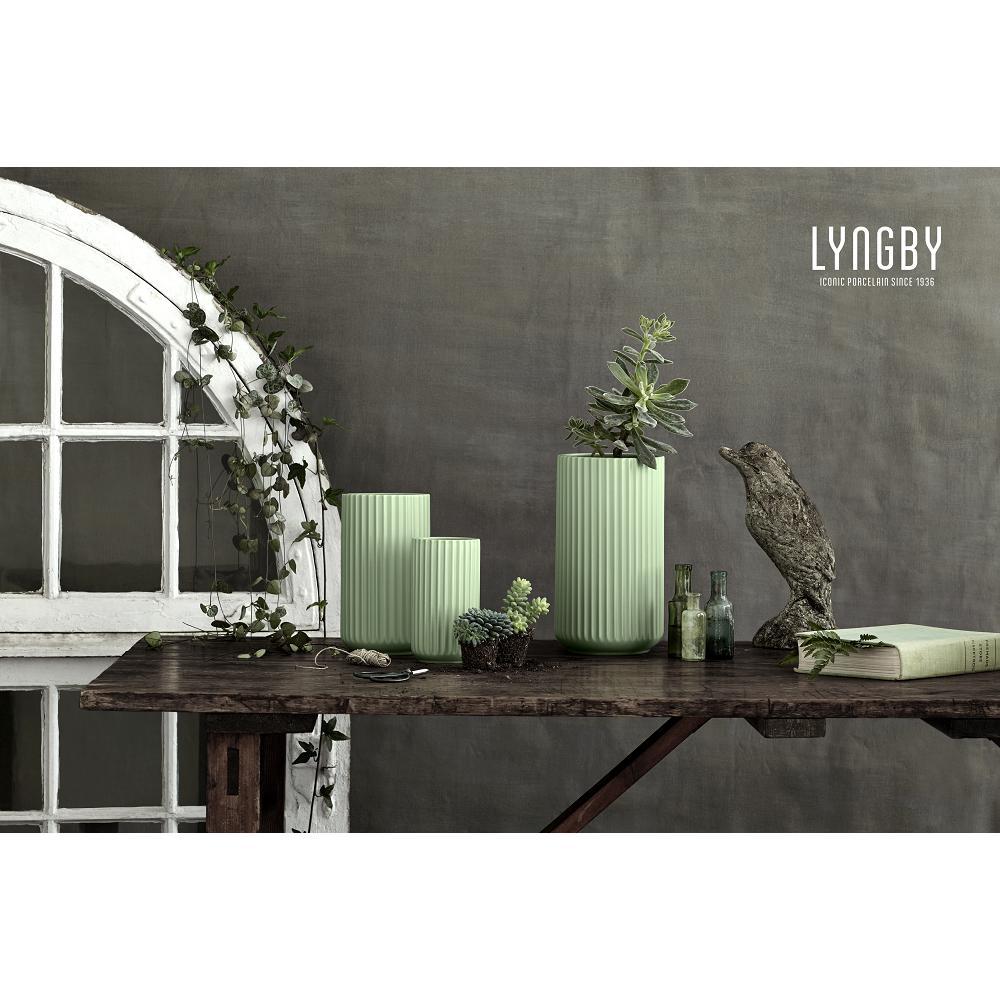 Lyngby Vase Matt Grün, 20cm-Vase-Lyngby ApS-5711841302011-3020-LB-EXPIRED-inwohn