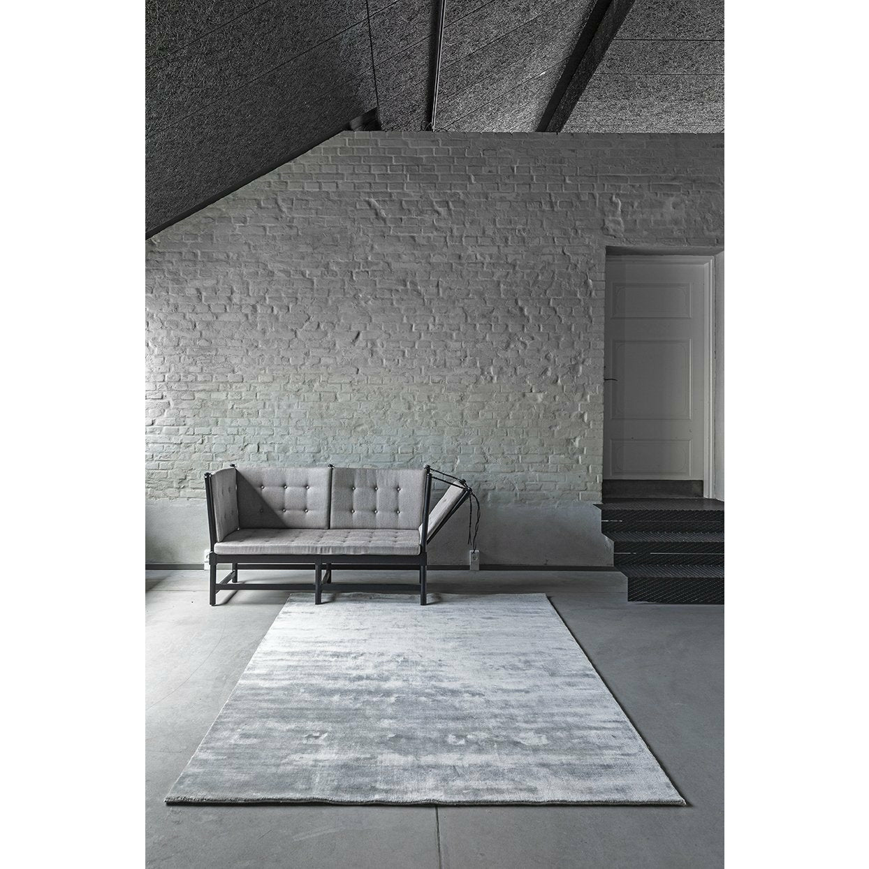 Massimo Earth Bamboo Teppich Concrete Grey, Ø 240 cm-Teppcihe-Massimo-5710080127034-1001012703-MAS-inwohn