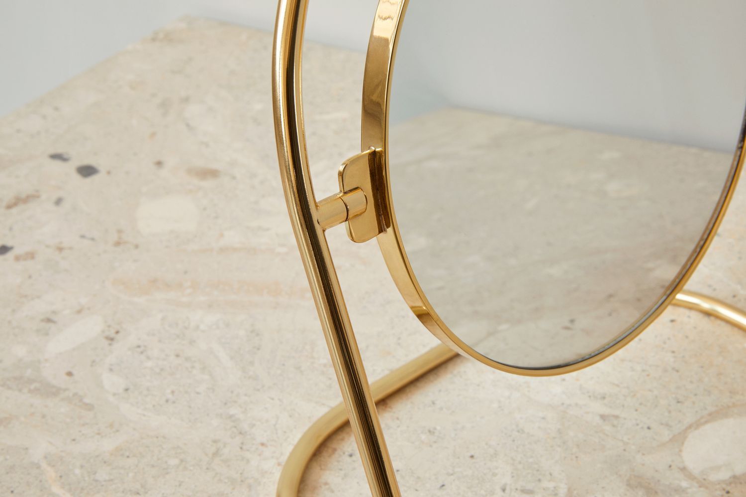 Audo Copenhagen Nimbus Table Mirror, Bronzed Brass