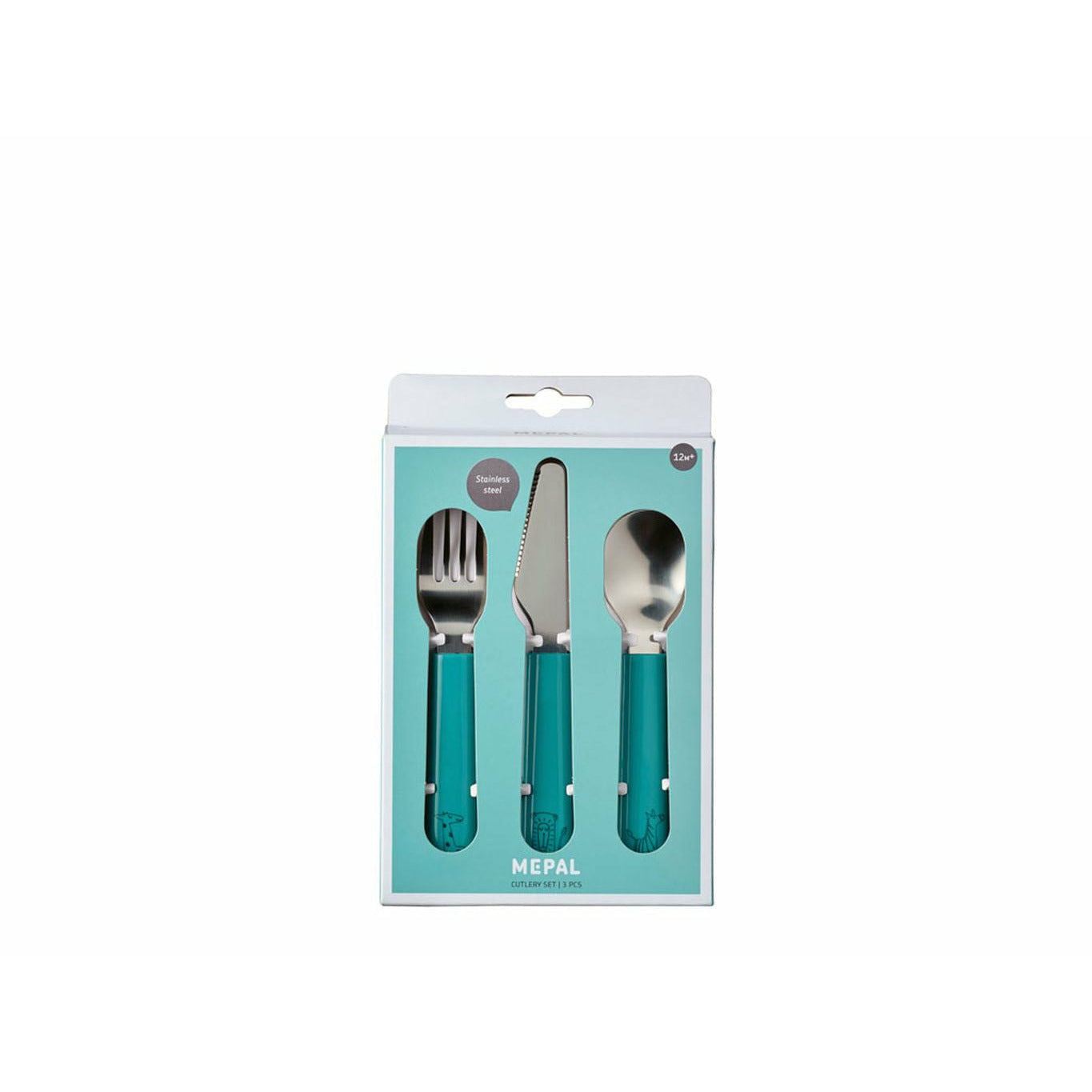 Mepal Mio Children's Cutlery Set 3 Pcs, Turquoise