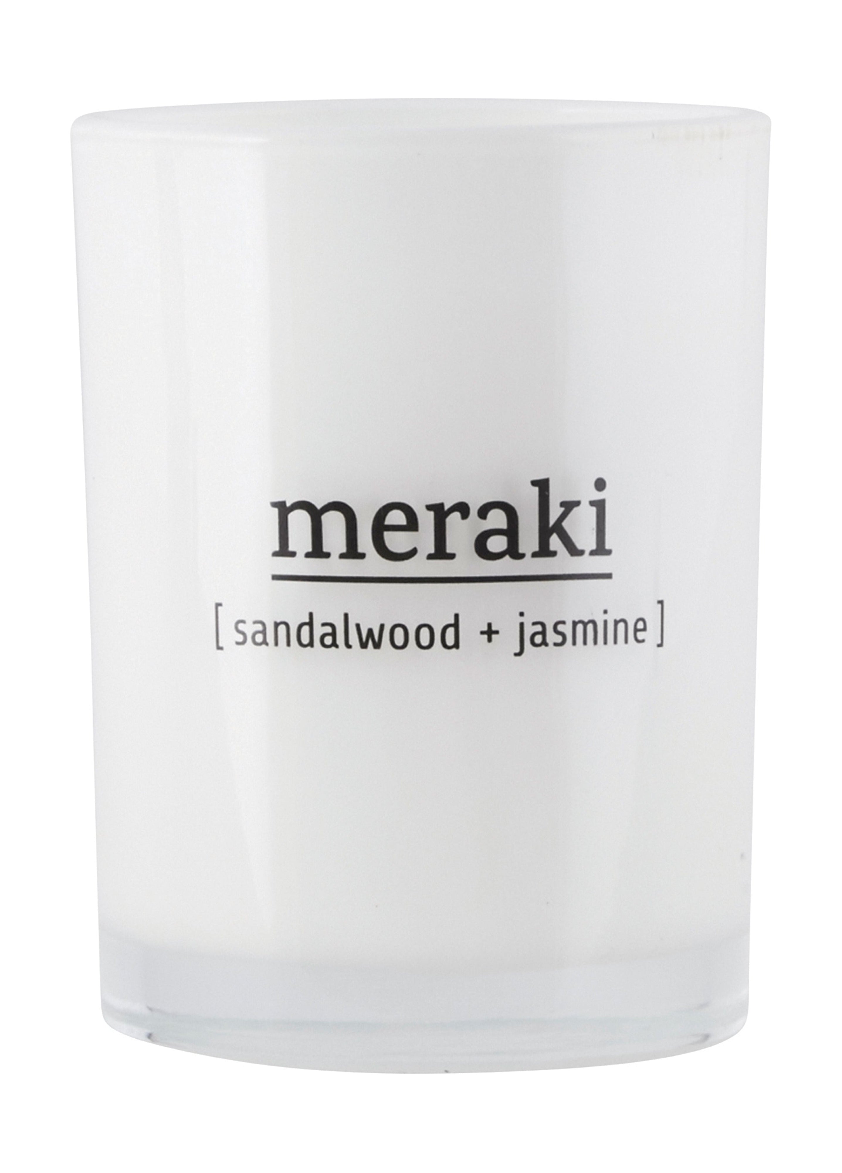 Meraki Scented Candle H10,5 Cm, Sandalwood & Jasmine