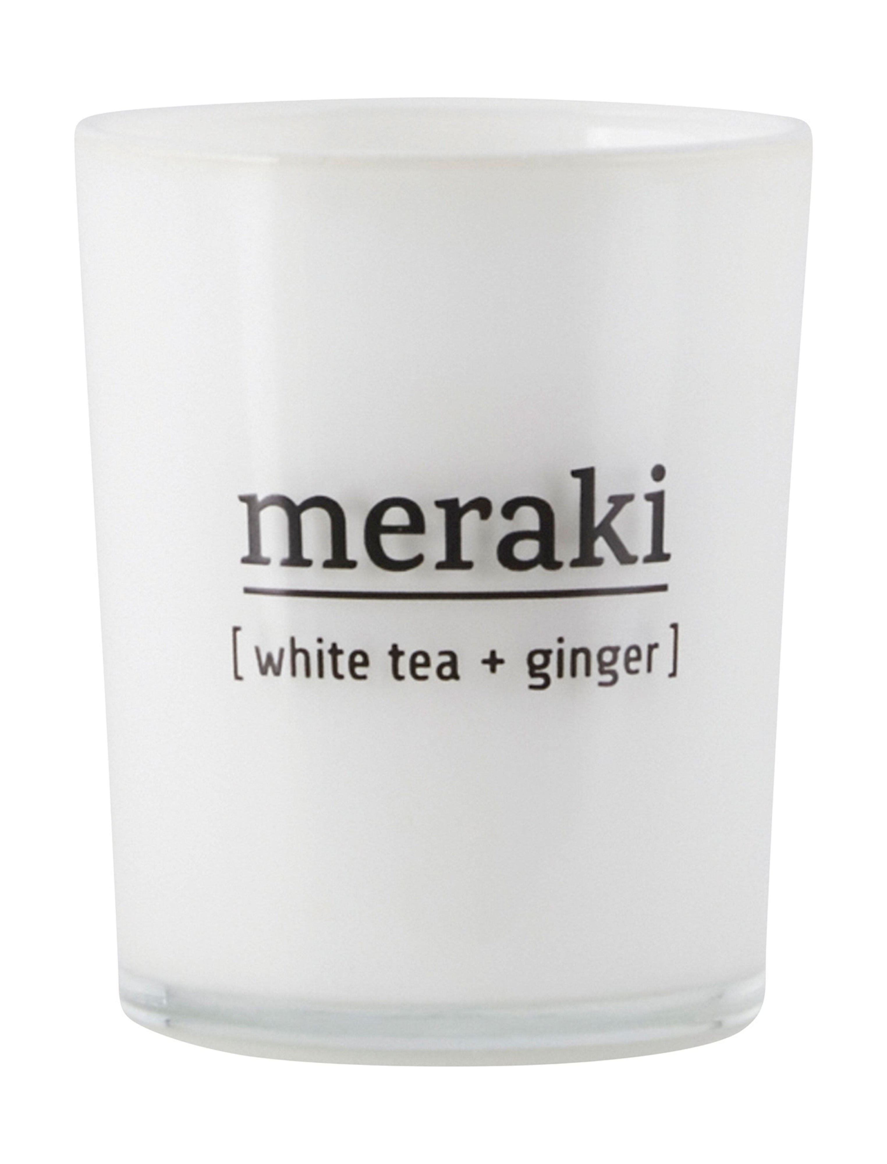 Meraki Scented Candle H6.7 Cm, White Tea & Ginger