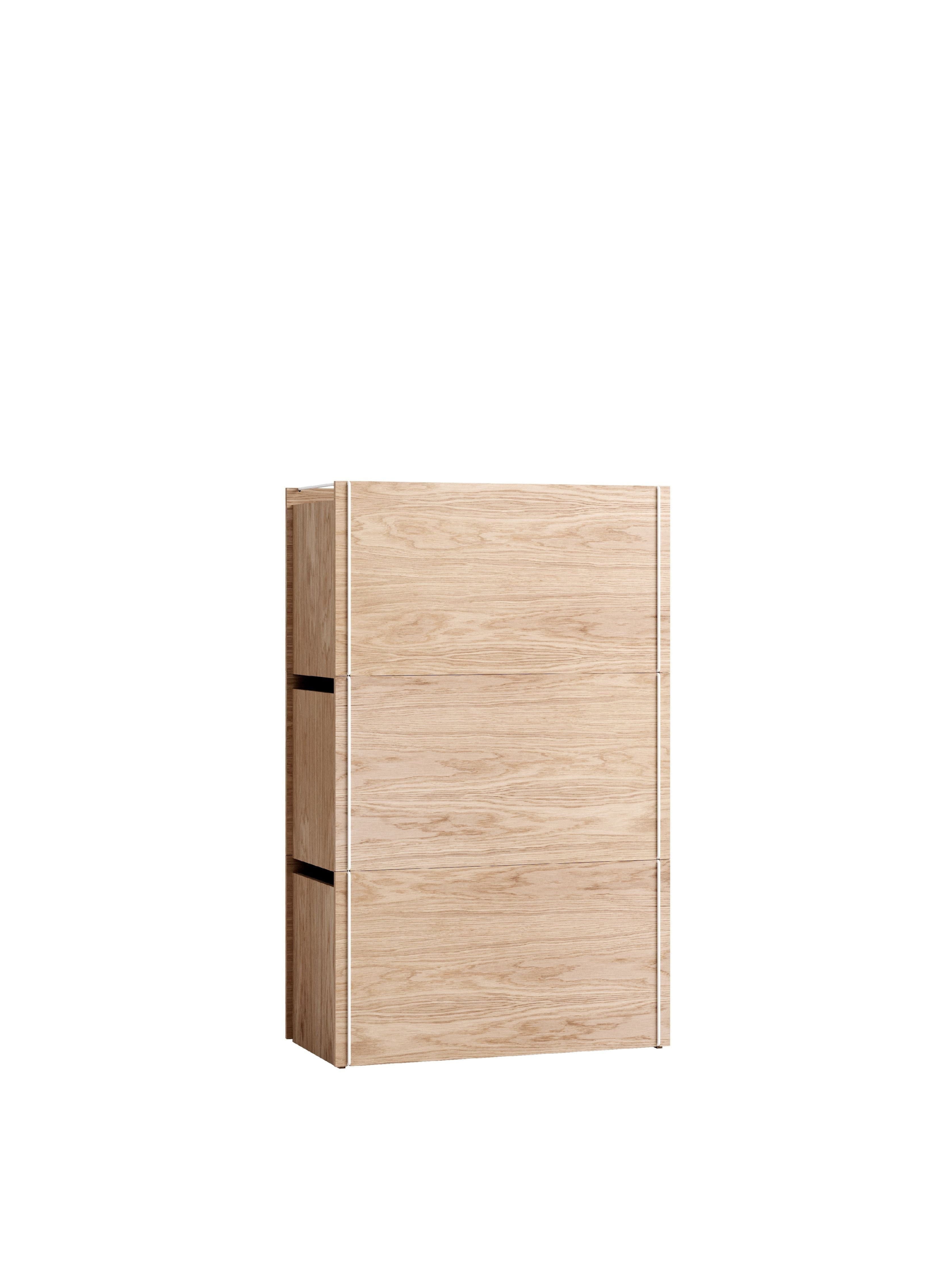 Moebe Storage Box, Oak/White
