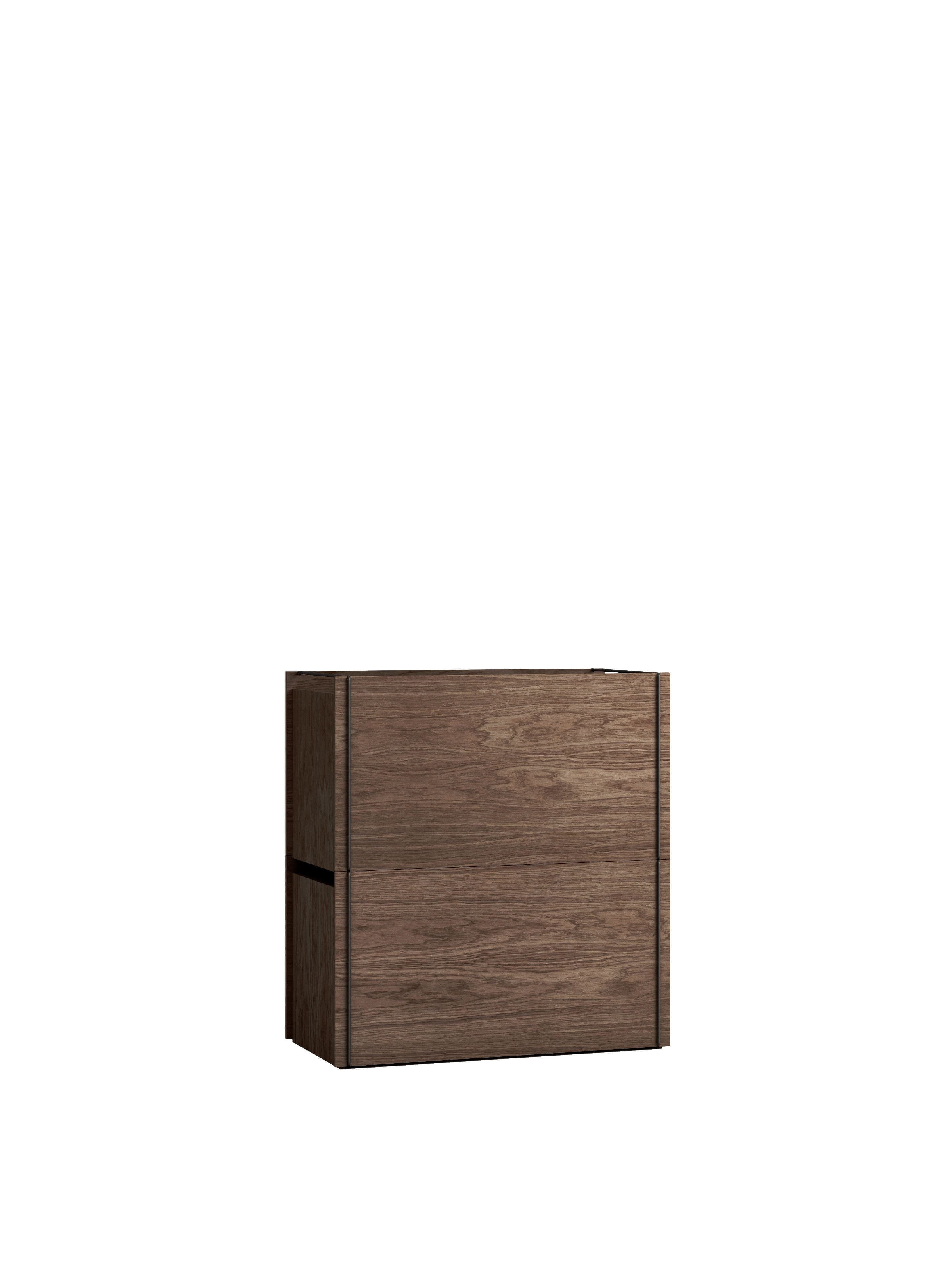 Moebe Storage Box, Smoked Oak/Black