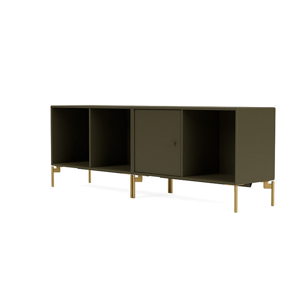 Montana Line Sideboard With Legs, Oregano/Brass