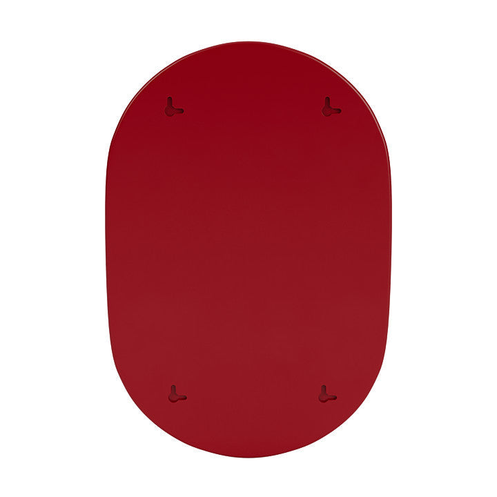 Montana Look Oval Mirror, Beetroot Red