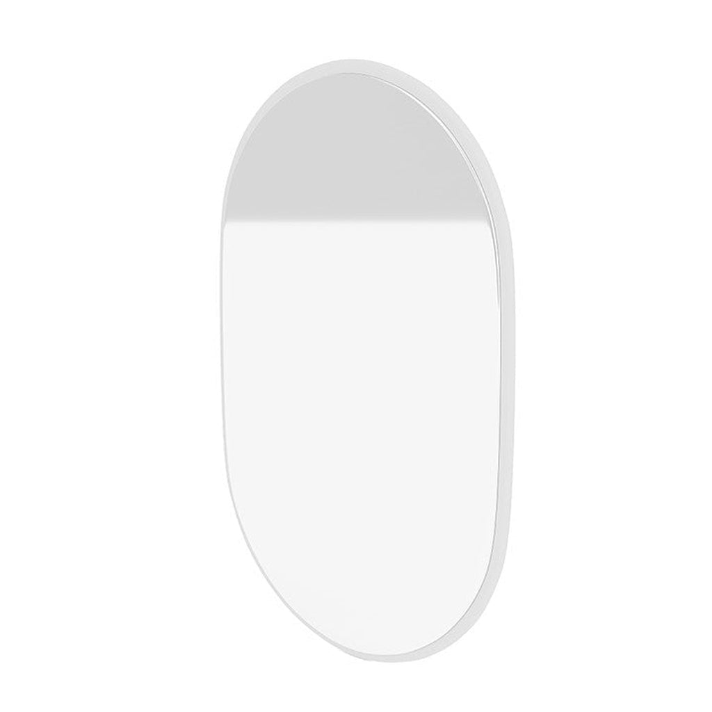 Montana Look Oval Mirror, New White