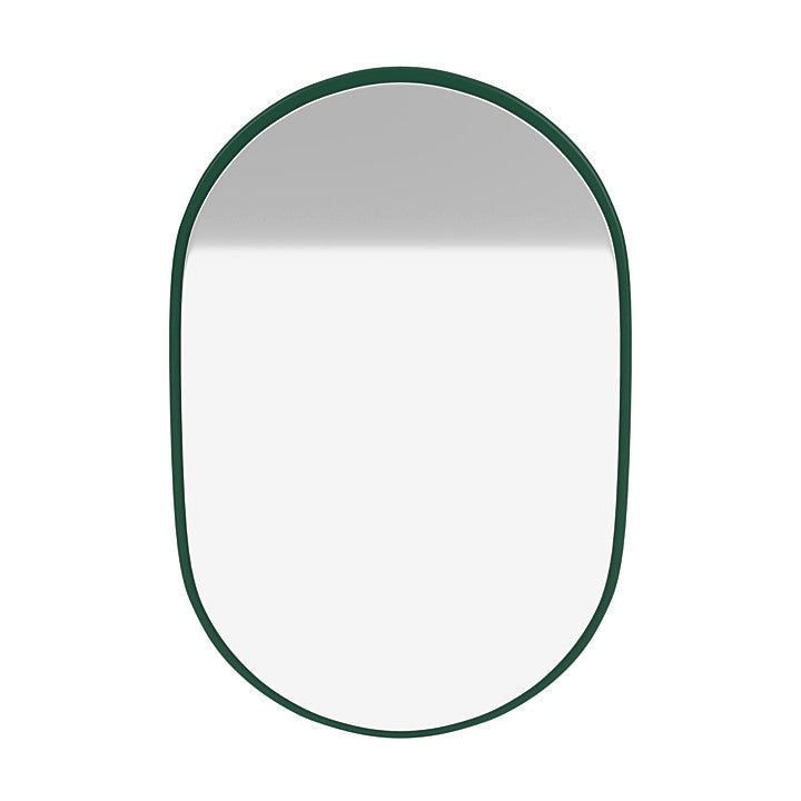 Montana Look Oval Mirror, Pine Green