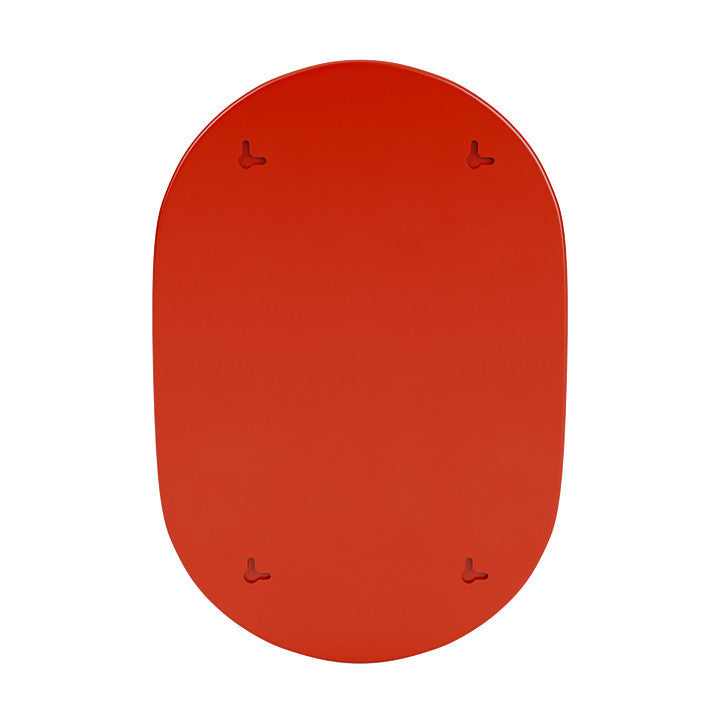 Montana Look Oval Mirror, Rosehip Red