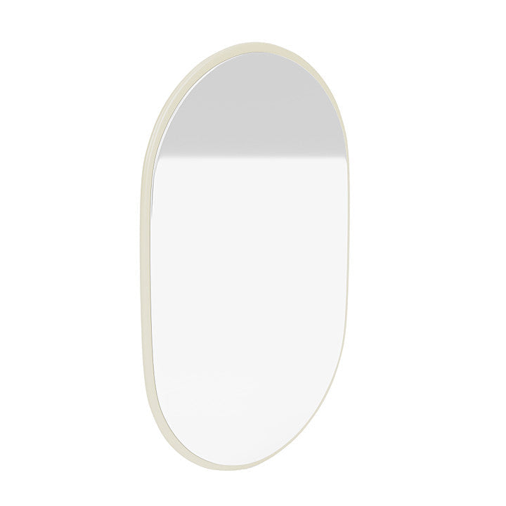 Montana Look Oval Mirror, Vanilla White