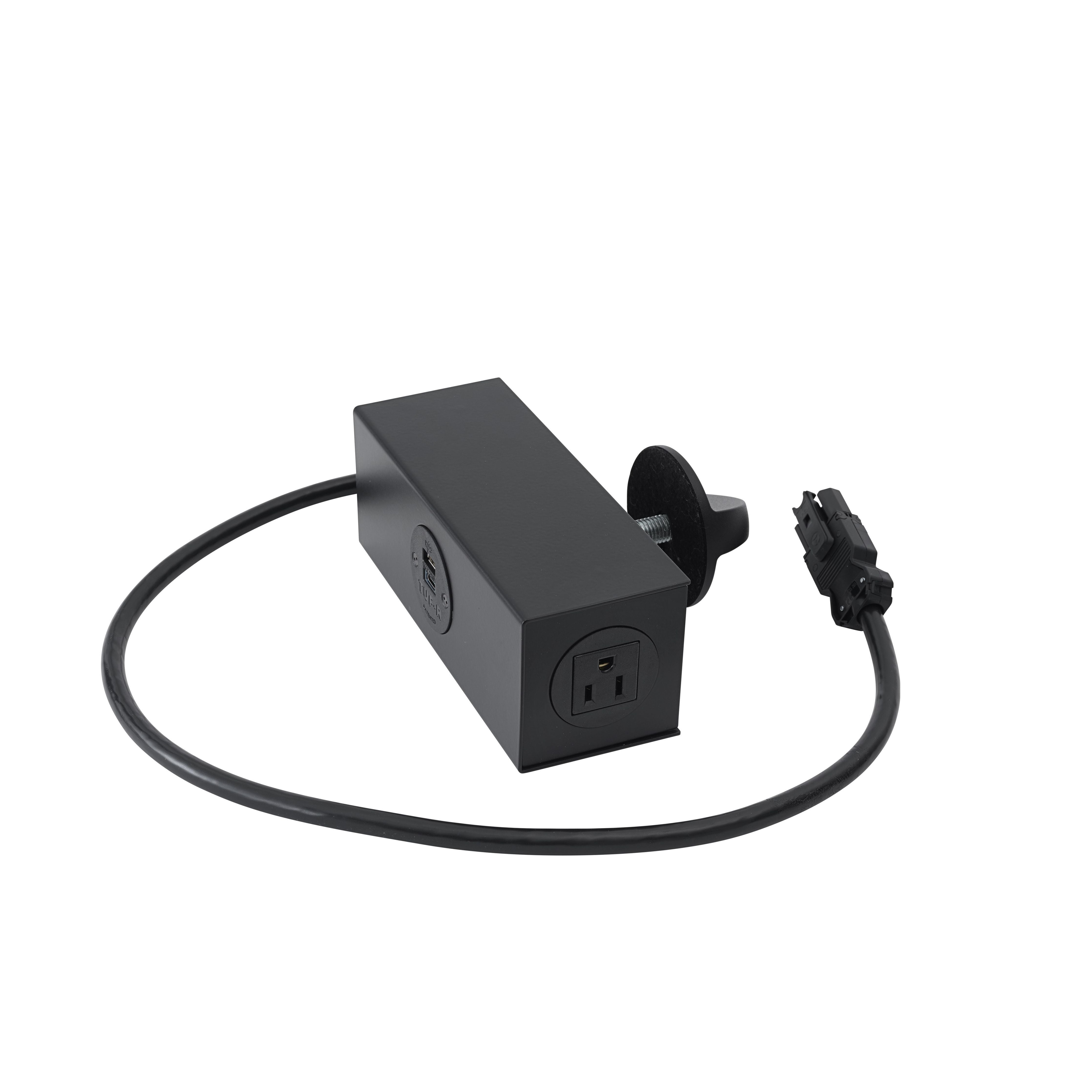 Muuto Linear System Table Power Outlet, Black