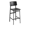 Muuto Loft Bar Chair Oak, H 75 Cm, Black