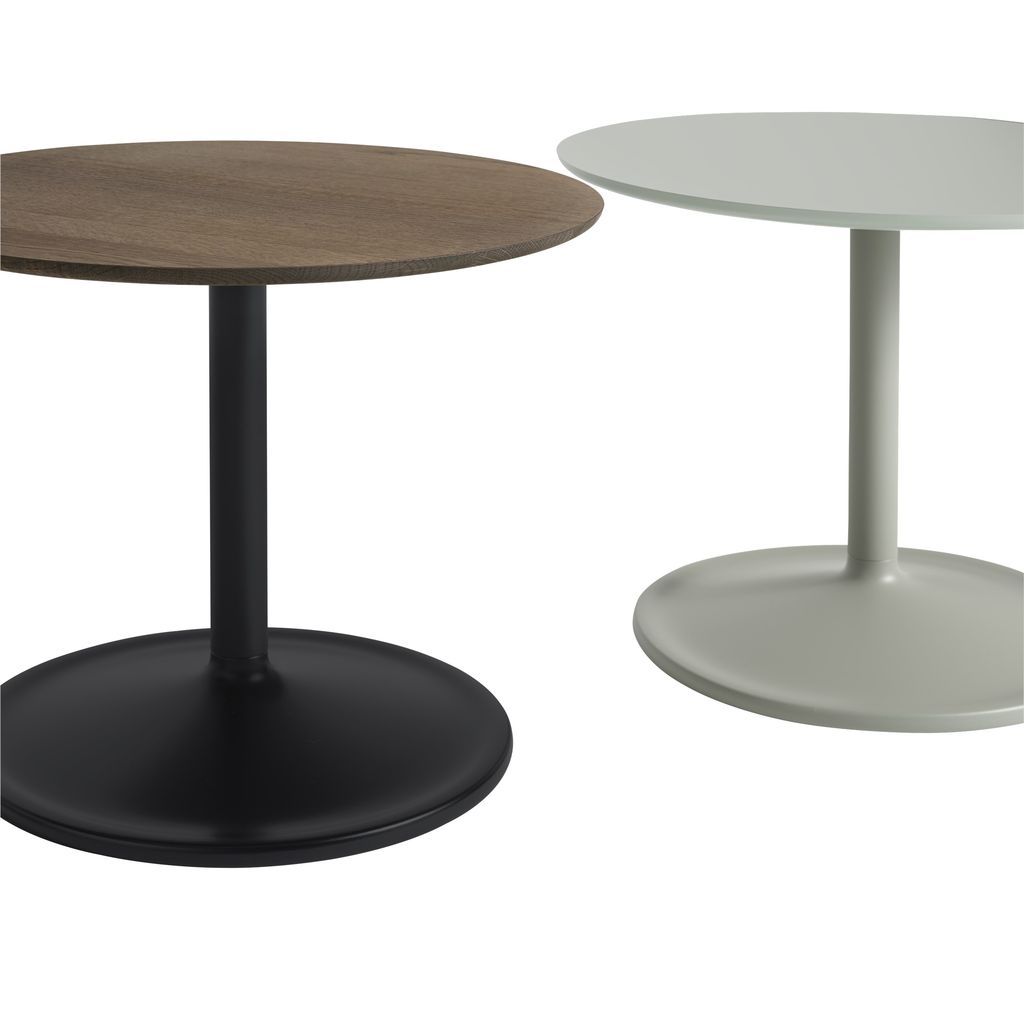 Muuto Soft Side Table øx H 41x48 Cm, Solid Oak/Black