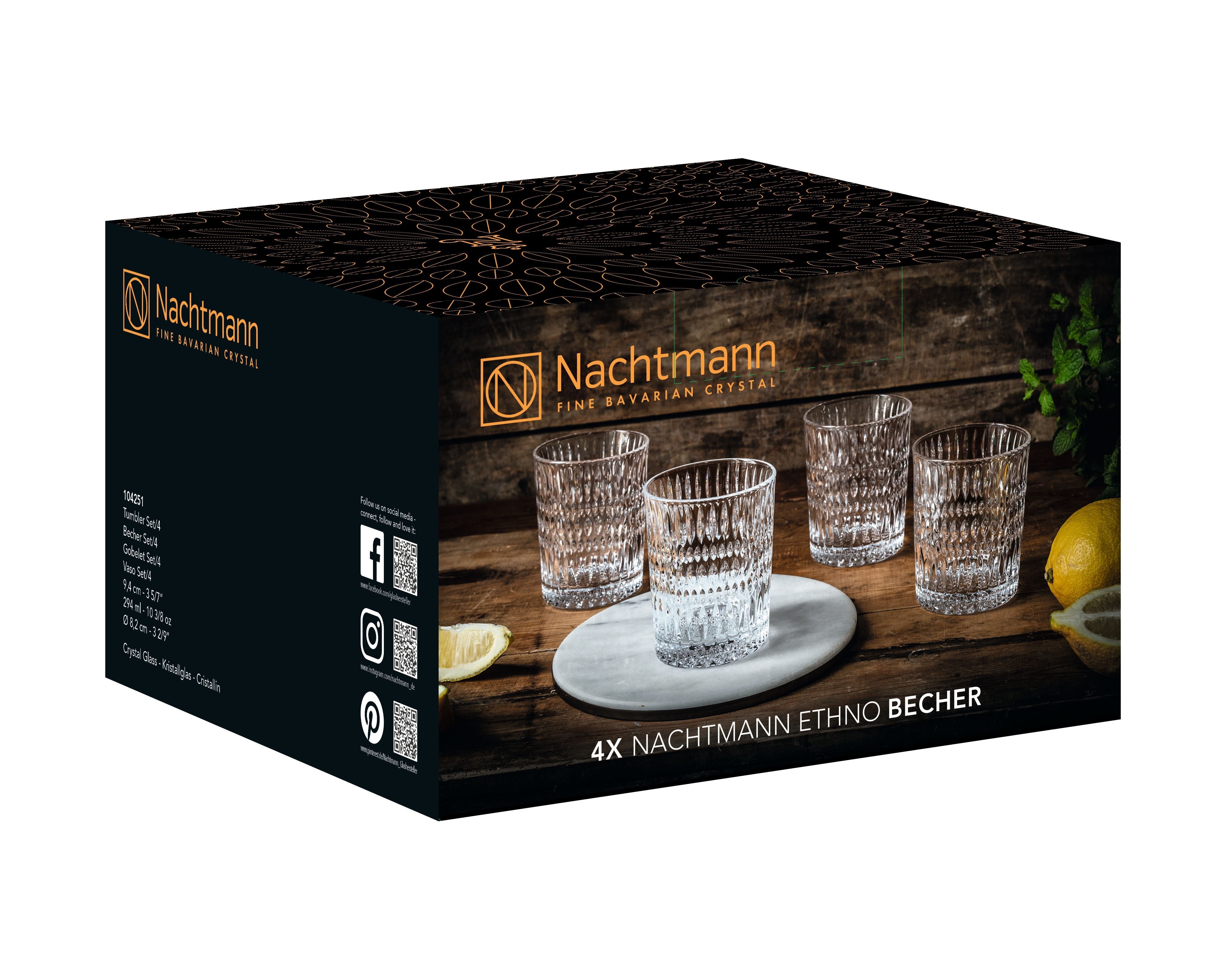 Nachtmann Ethno Glass 294 Ml, Set Of 4