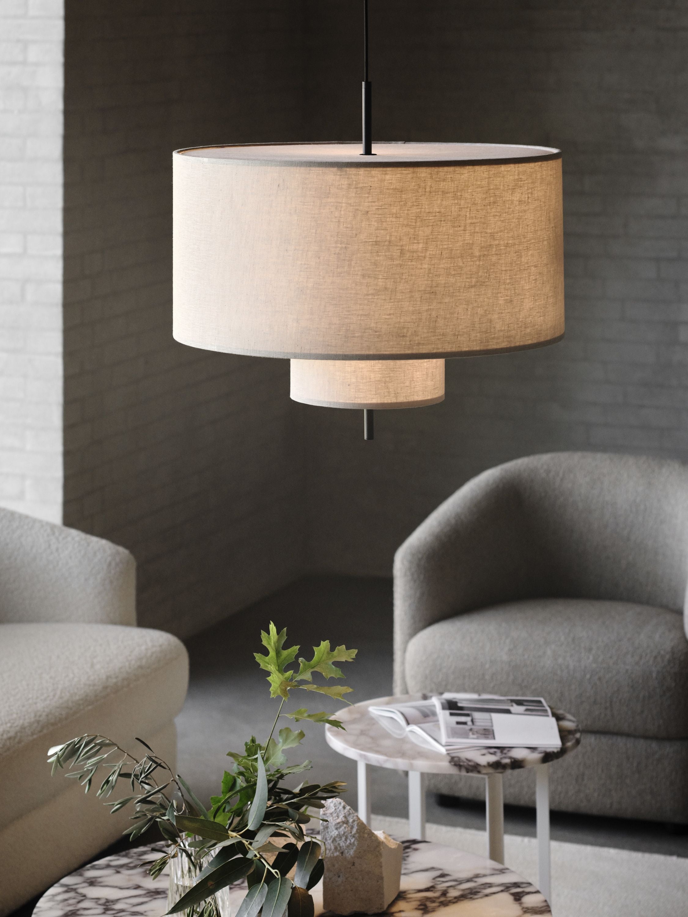 Nová práce na okraji přívěskové lampy, Ø 70 cm