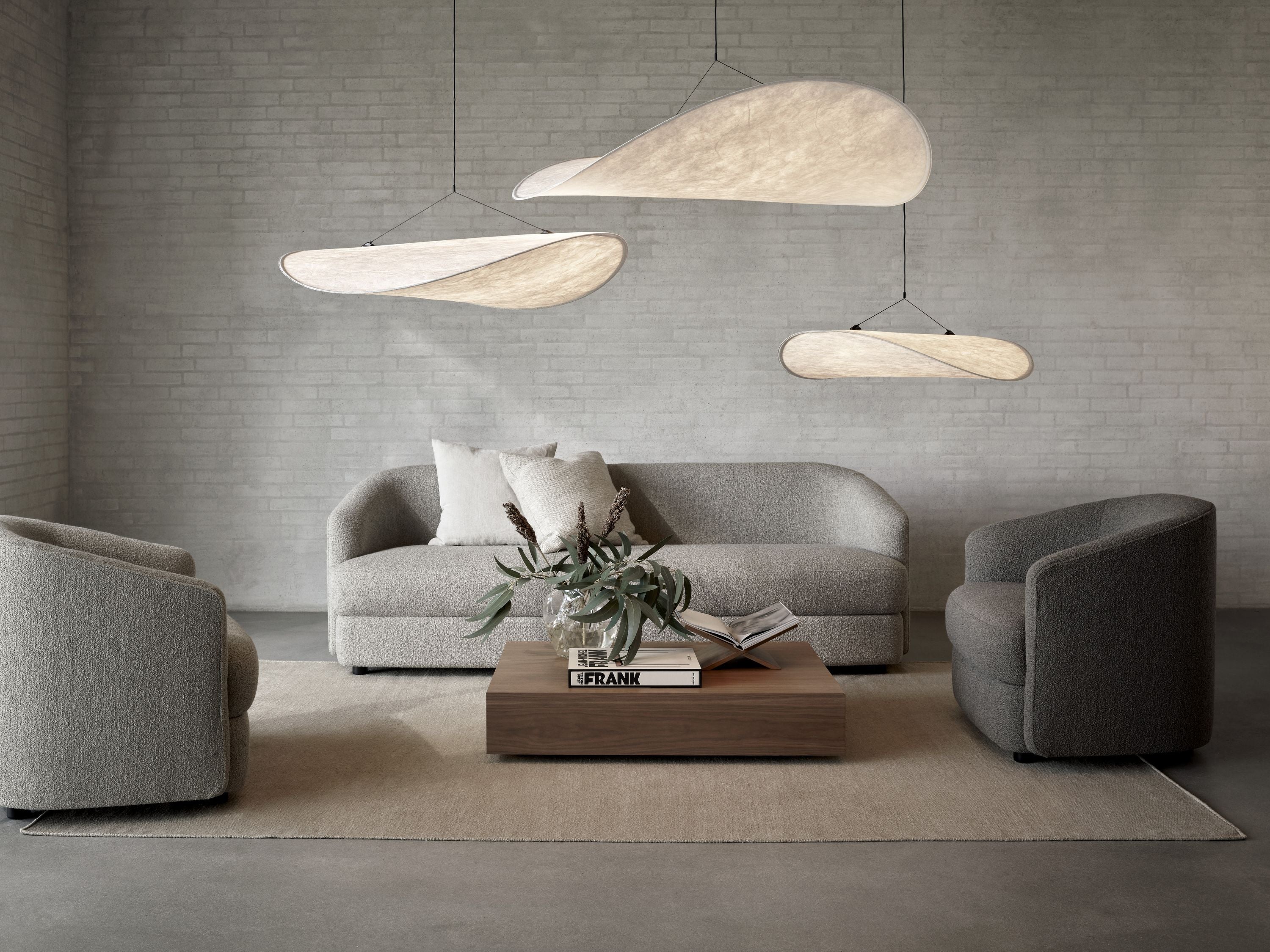 Nová práce napjatá přívěsková lampa, Ø 70 cm