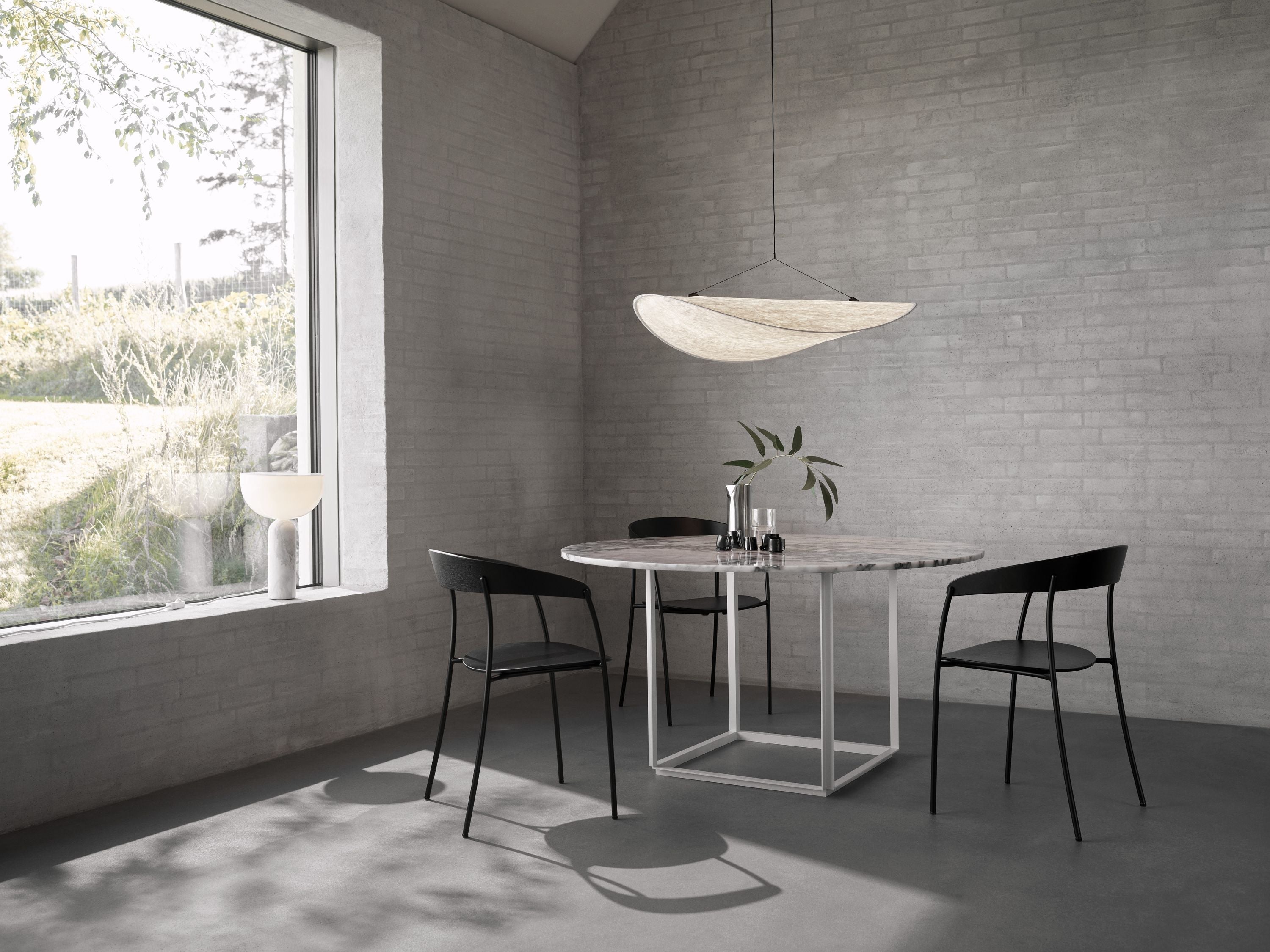 Nová práce napjatá přívěsková lampa, Ø 90 cm
