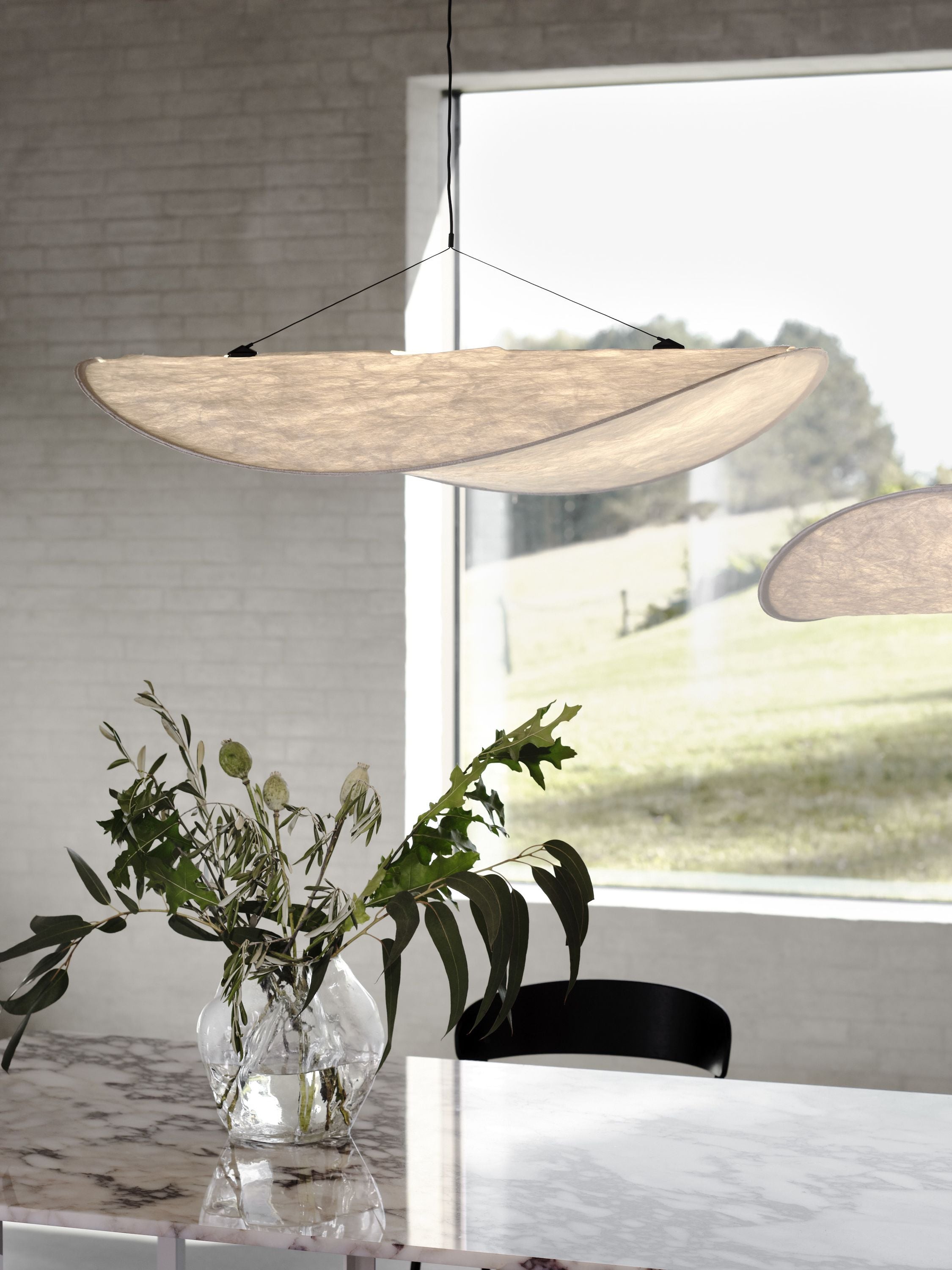 Nová práce napjatá přívěsková lampa, Ø 90 cm