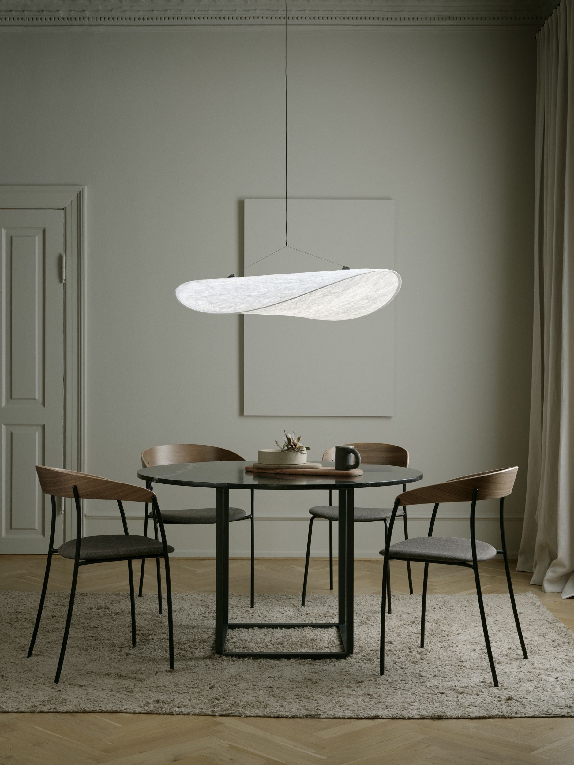 Nová práce napjatá přívěsková lampa, Ø 90 cm