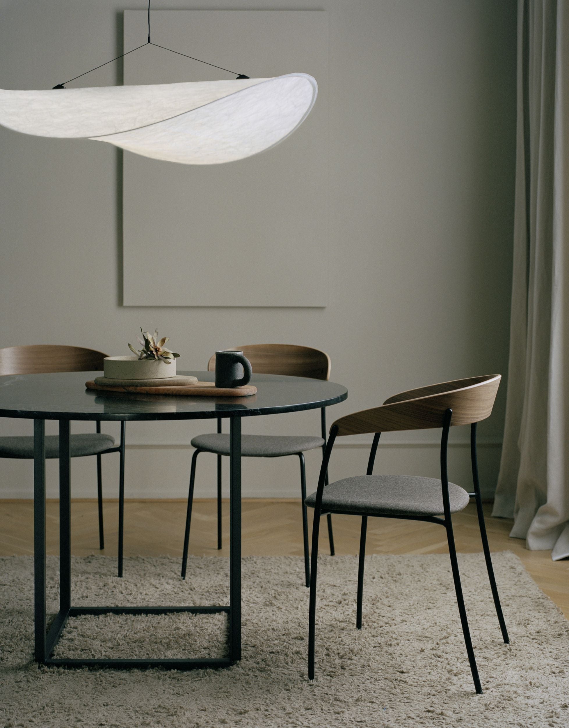 Nová práce napjatá přívěsková lampa, Ø 90 cm