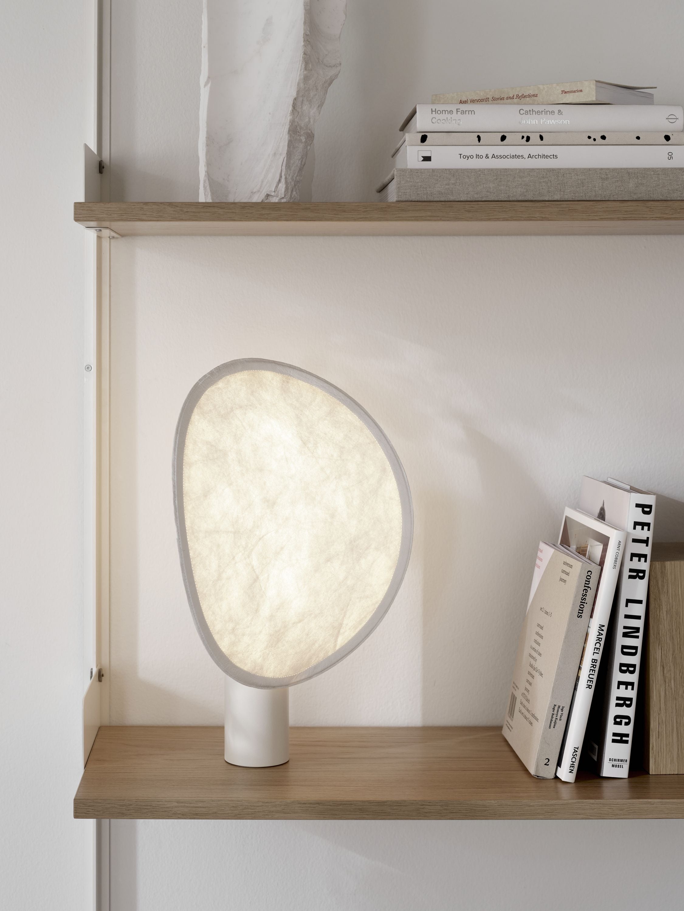 Nová díla napjatá přenosná stolní lampa, bílá
