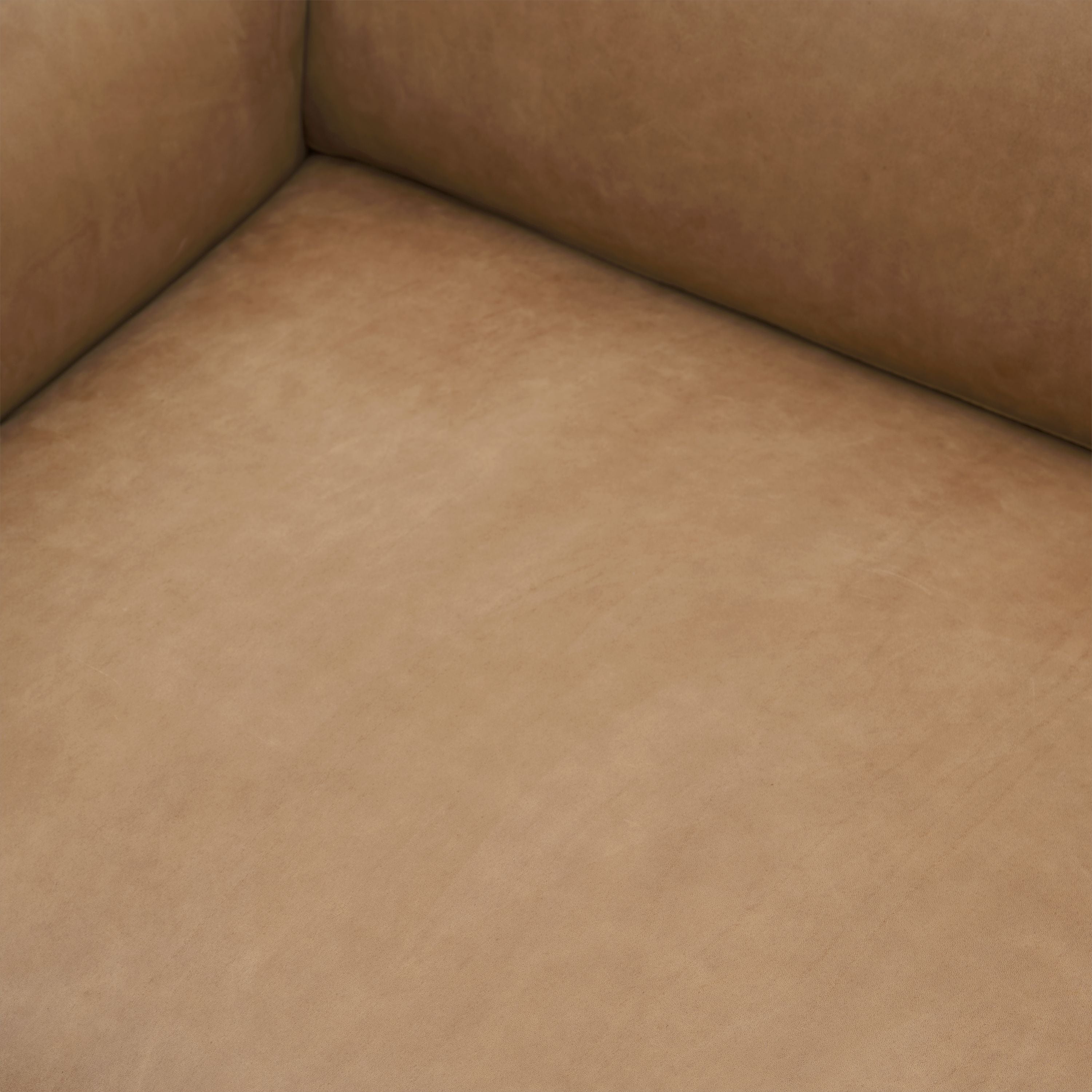 Muuto Outline Sofa 3 Seater Grace Leather, Camel/Aluminum