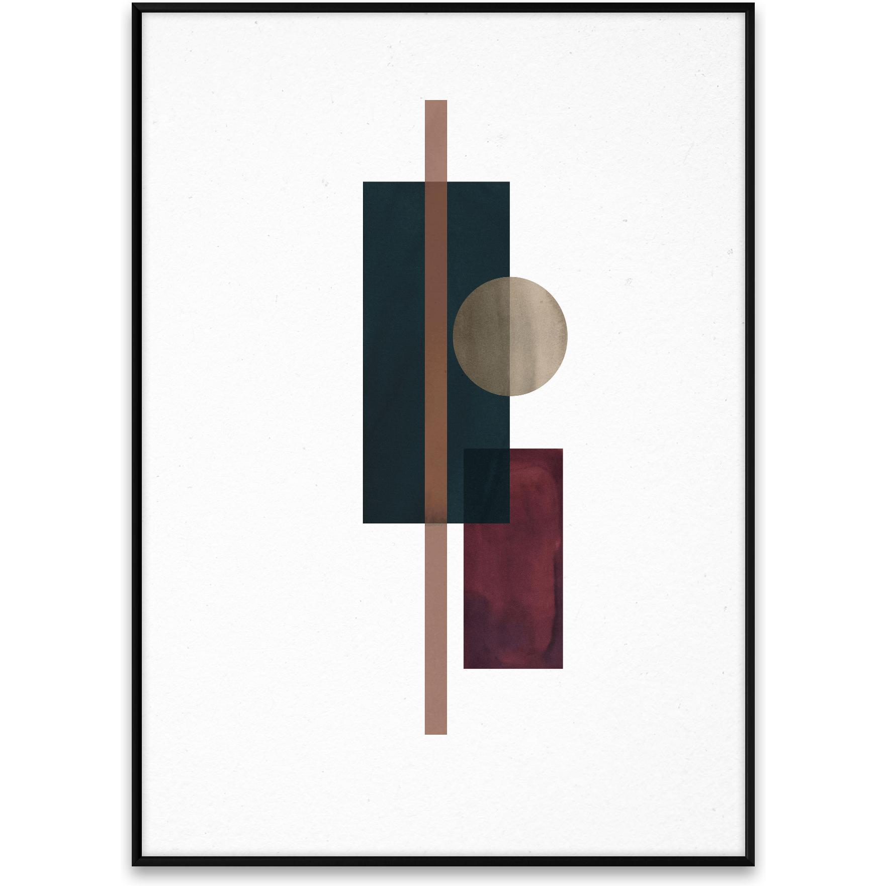 Paper Collective Shapes Of Color 03 Poster, 50x70 Cm