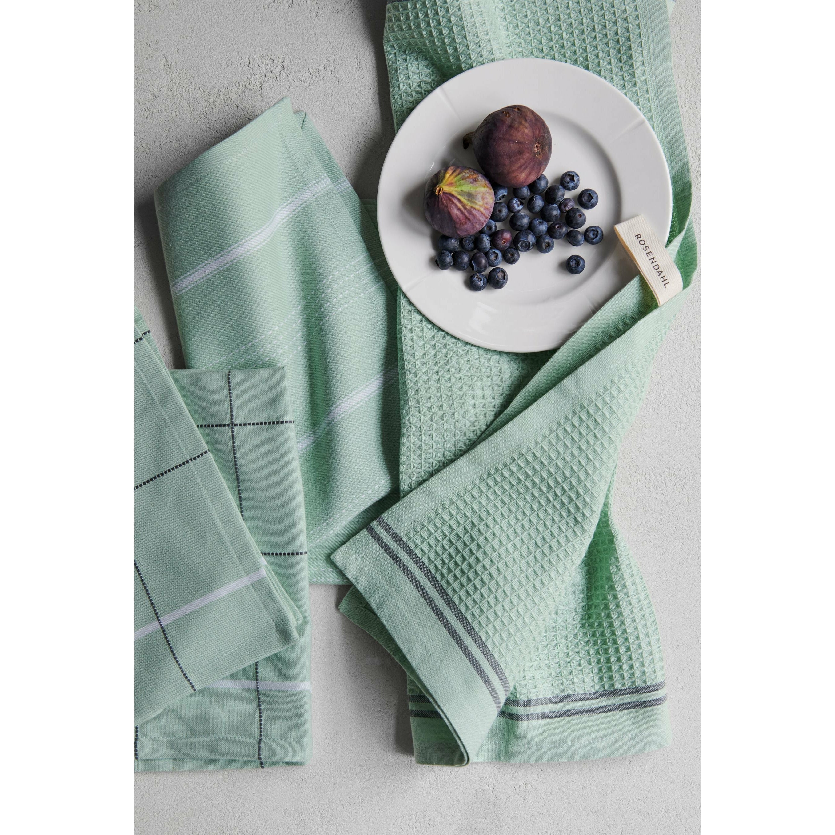 Rosendahl Beta Tea Towel, Mint