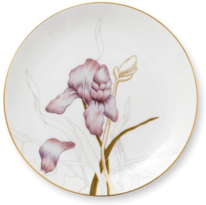Royal Copenhagen Flora Plate Iris, 22cm
