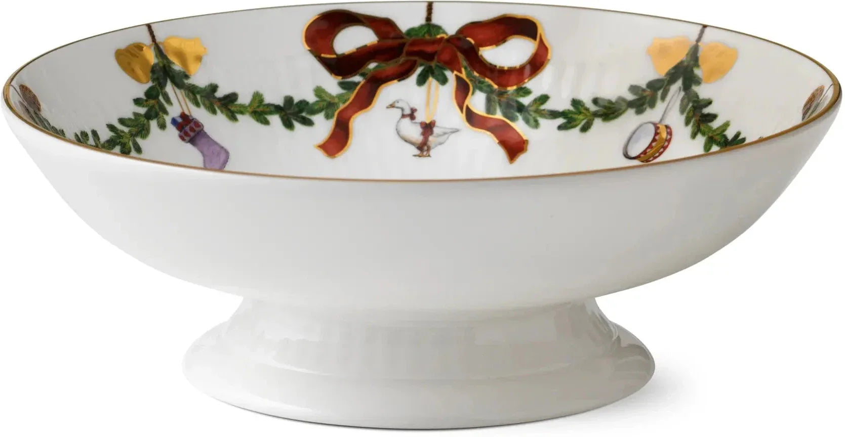 Royal Copenhagen Star Flued Christmas Bowl à pied