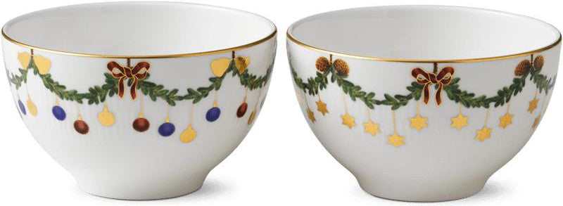 Royal Copenhagen Star Fluted Christmas Bowls 30cl, 2pcs. - inwohn.de