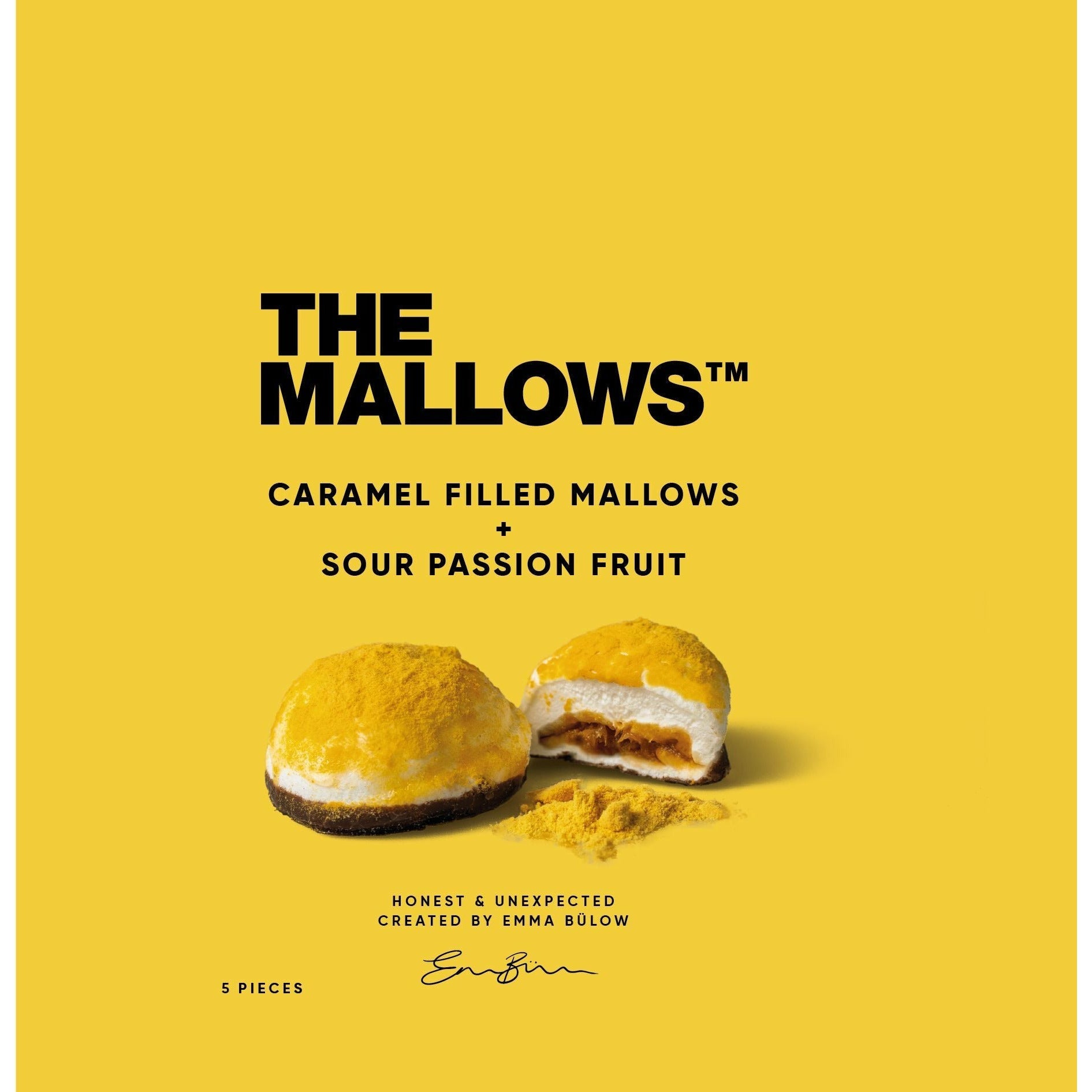 The Mallows Marshmallows With Caramel Filling Sour Passion Fruit, 11g