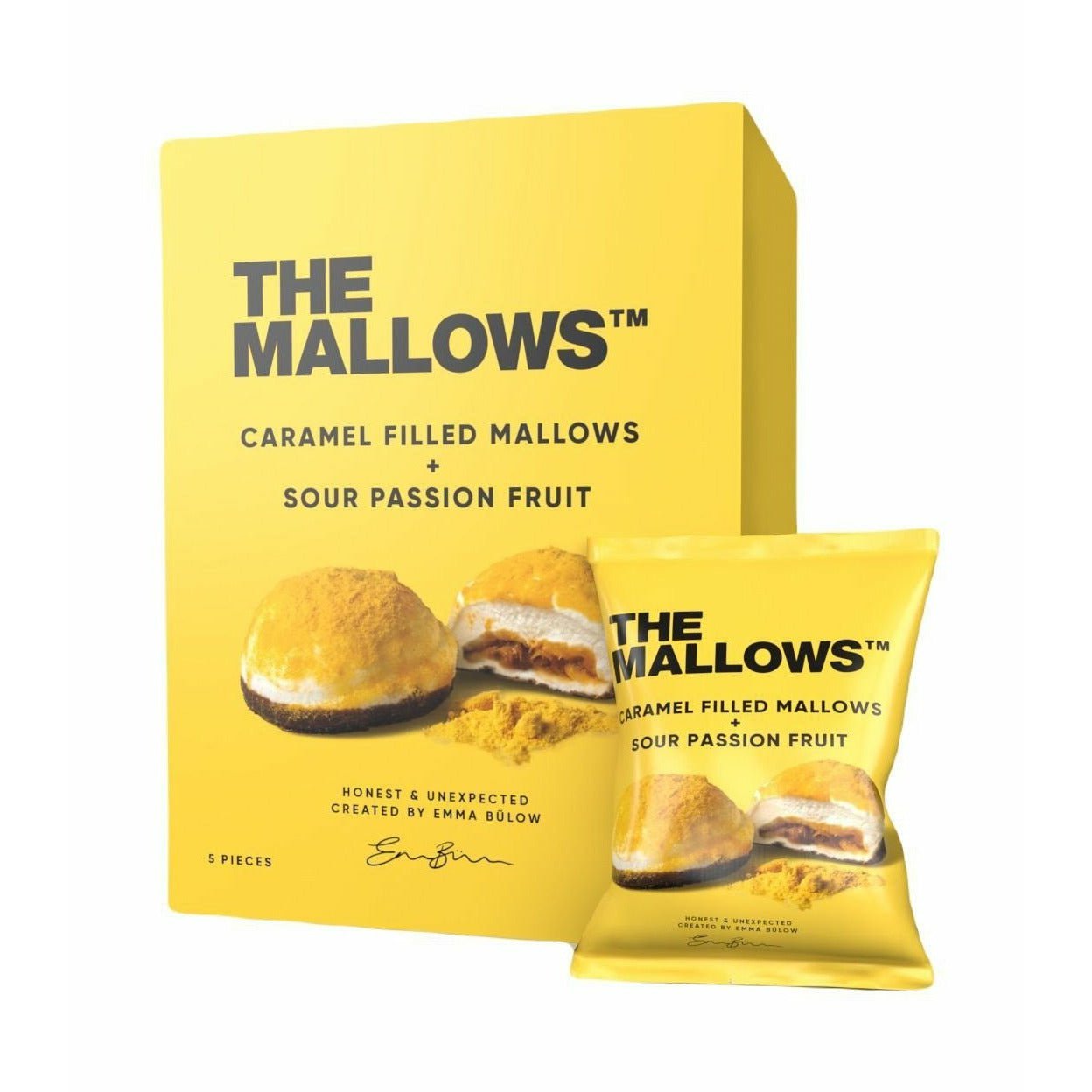 The Mallows Marshmallows With Caramel Filling Sour Passion Fruit, 55g
