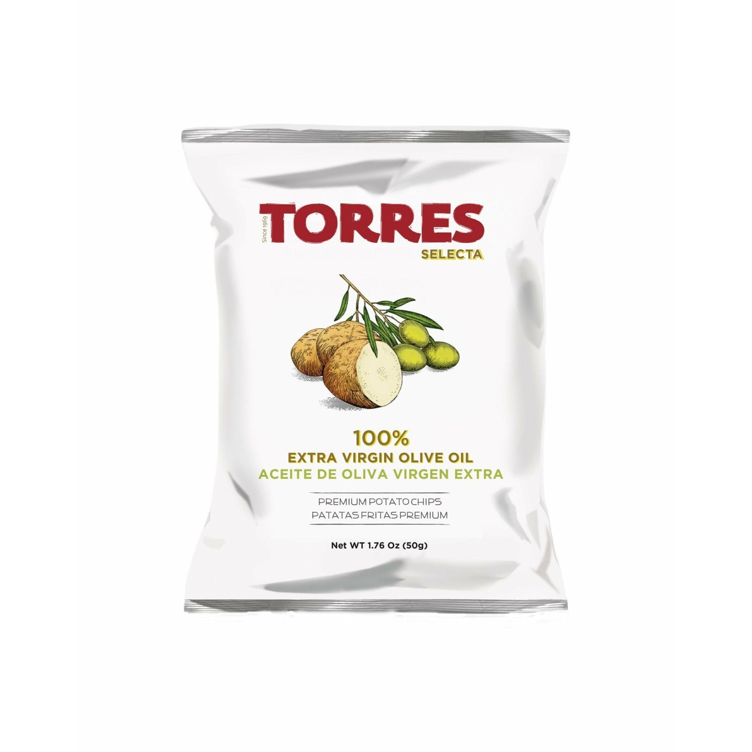 Torres Selecta Olive Oil Chips, 50 g
