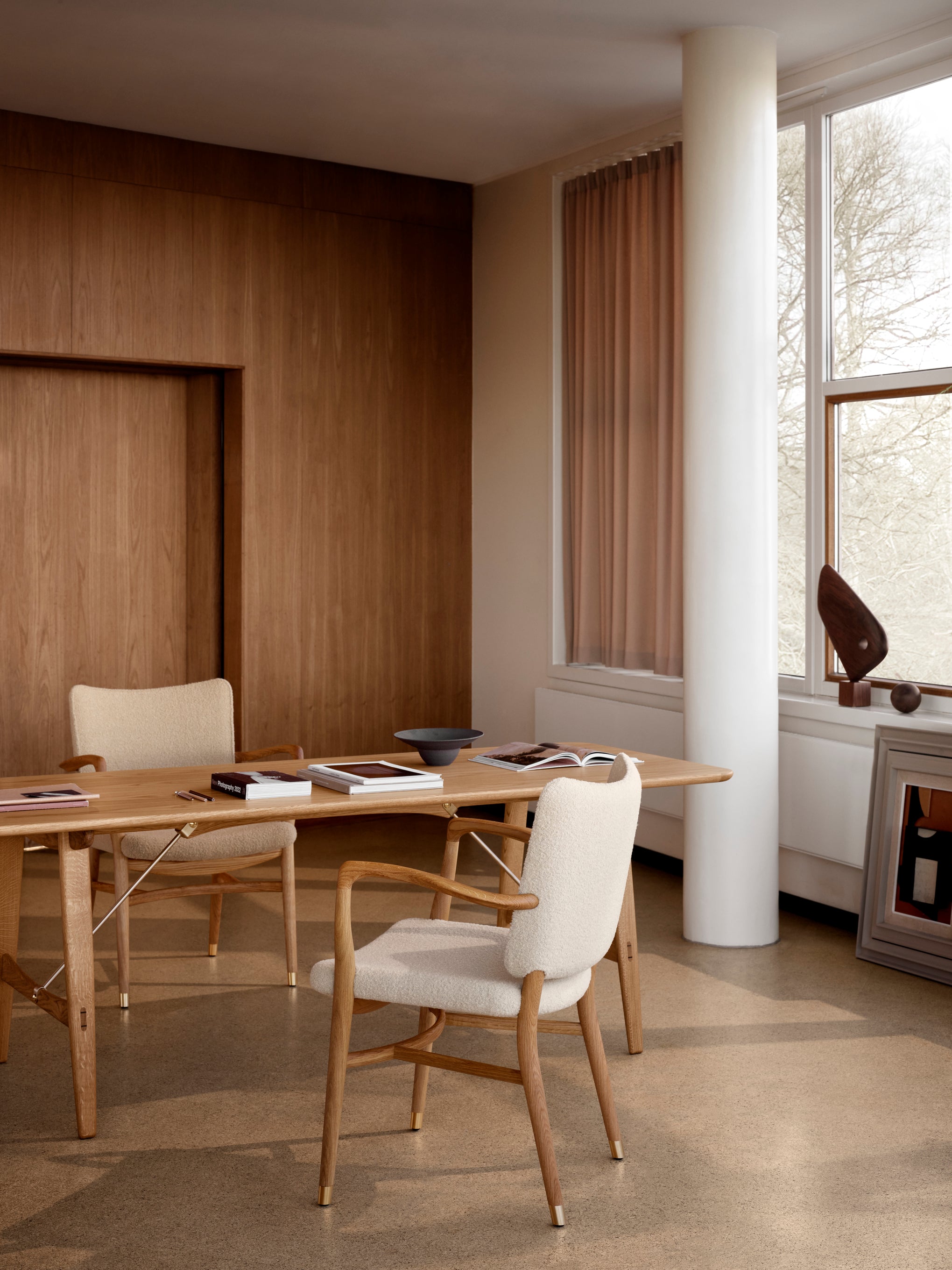 Carl Hansen VLA61 MONAR CH Křeraz, Oak Oil/Baru 0410 Textile