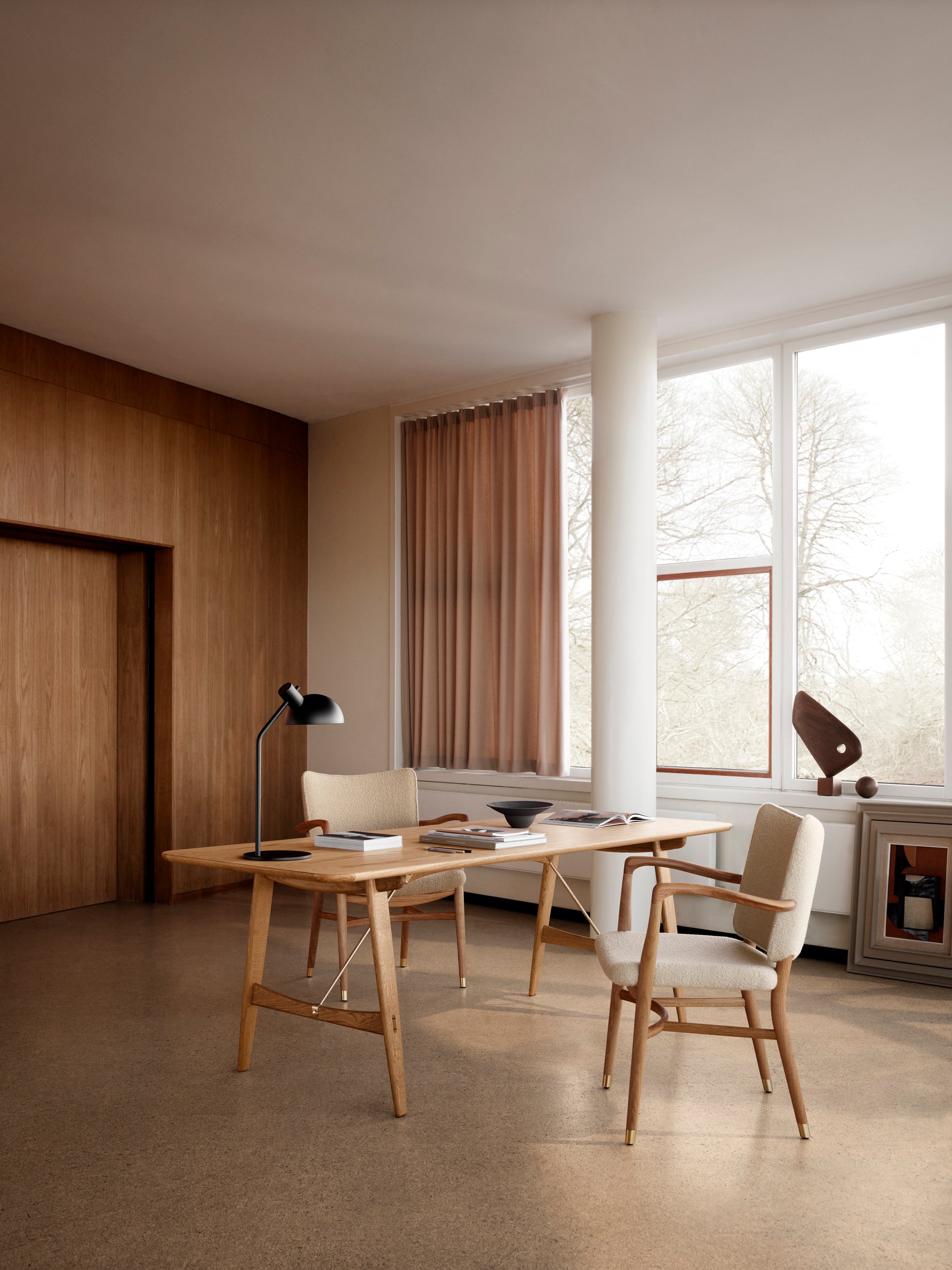 Carl Hansen VLA61 MONAR CH Křeraz, Oak Oil/Baru 0410 Textile