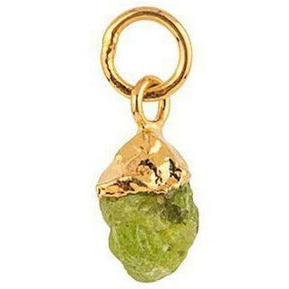 Vincent Monthly Stone Pendant August Peridot Gold Plated