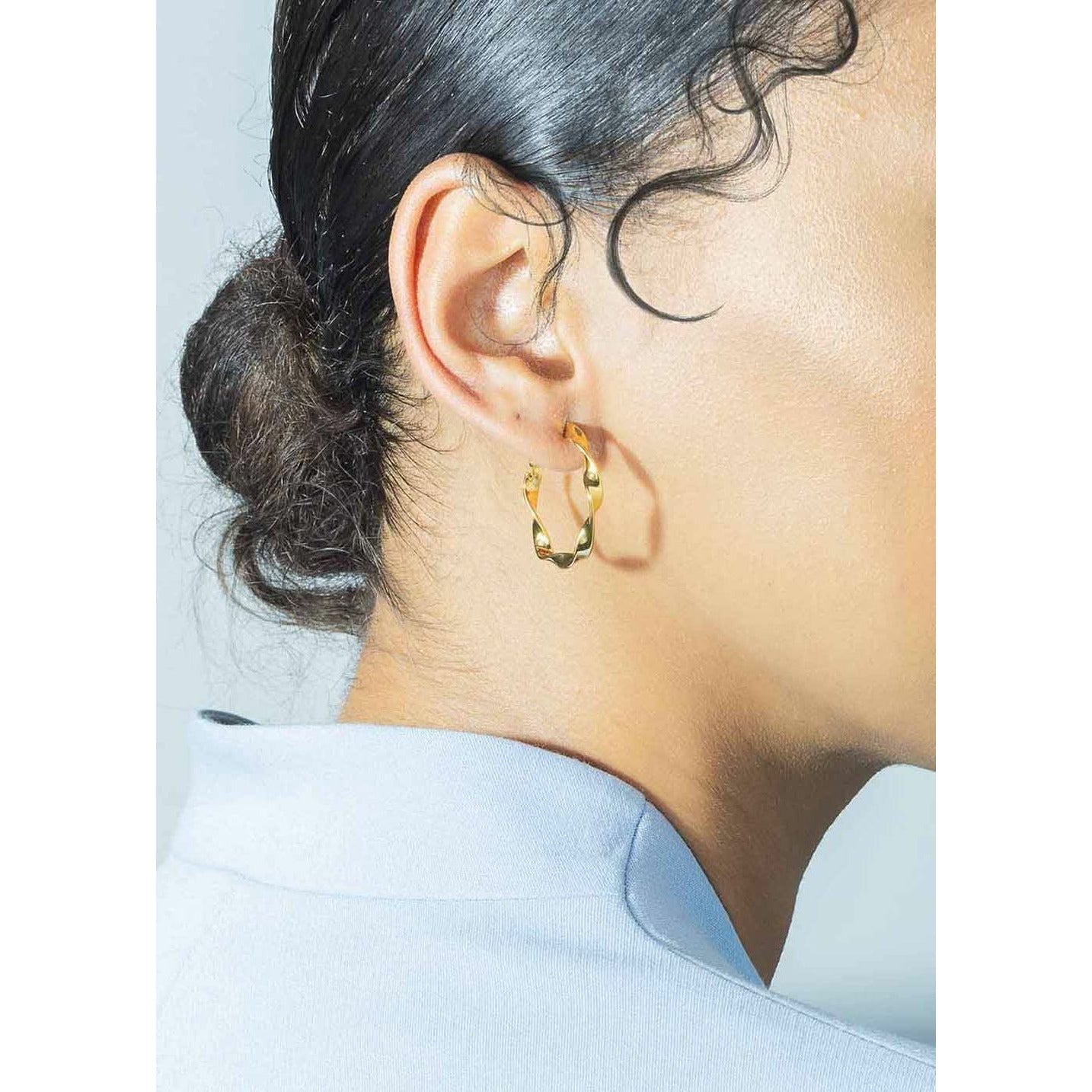 Vincent Olga Creol Earrings Gold Plated