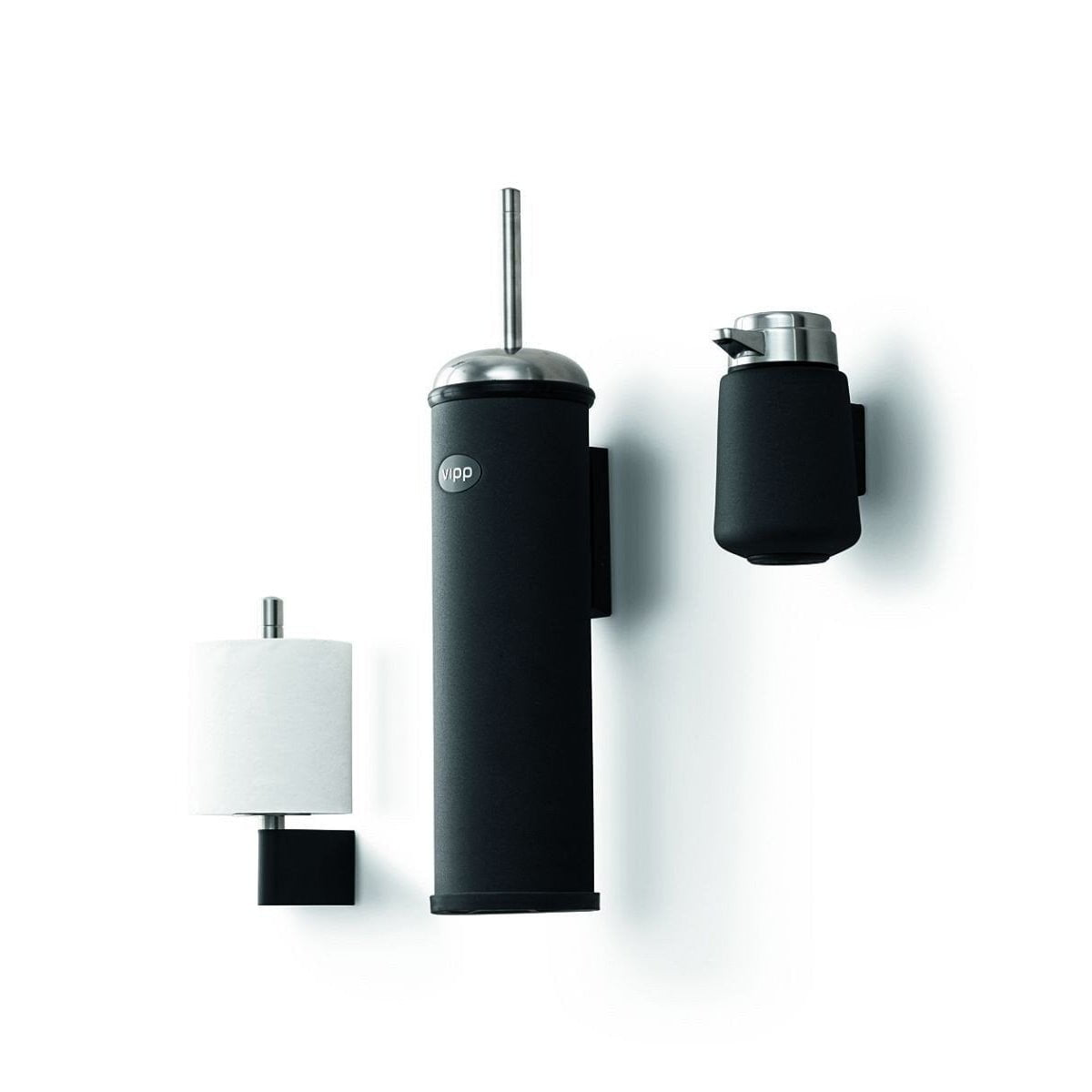 Vipp9w Seifenspender Wall, Schwarz-Seifenspender-Vipp-5705953000415-00904W-VIP-inwohn
