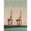 Vissevasse Aarhus Harbour Poster, 15 X21 Cm