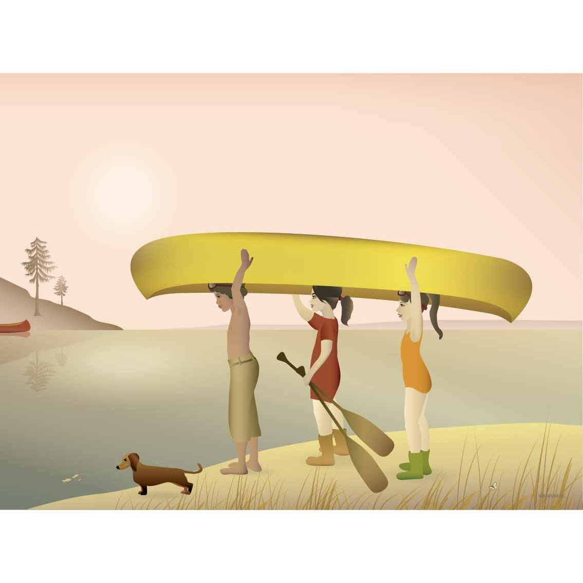 Vissevasse Canoe Poster, 30 X40 Cm