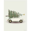 Vissevasse Christmas Tree & Little Car Poster, 15 X21 Cm