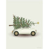 Vissevasse Christmas Tree & Little Car Poster, 30 X40 Cm